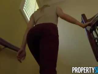 Propertysex - sedusive mladý homebuyer fucks na predávať dom
